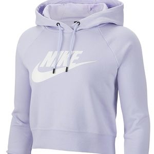 Lavender Nike Cropped Sweatshirt